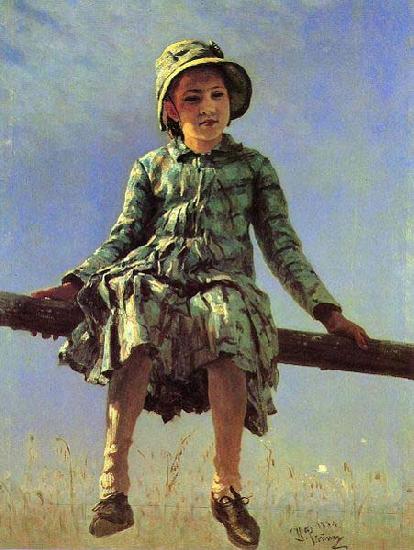 Ilya Repin Painter daughter Norge oil painting art